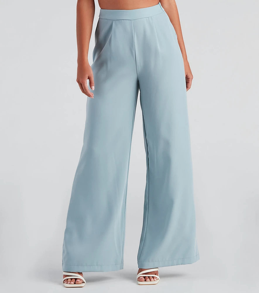 Structured And Chic Wide-Leg Pants