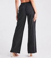 Weekend By The Bay Cotton Wide-Leg Pants