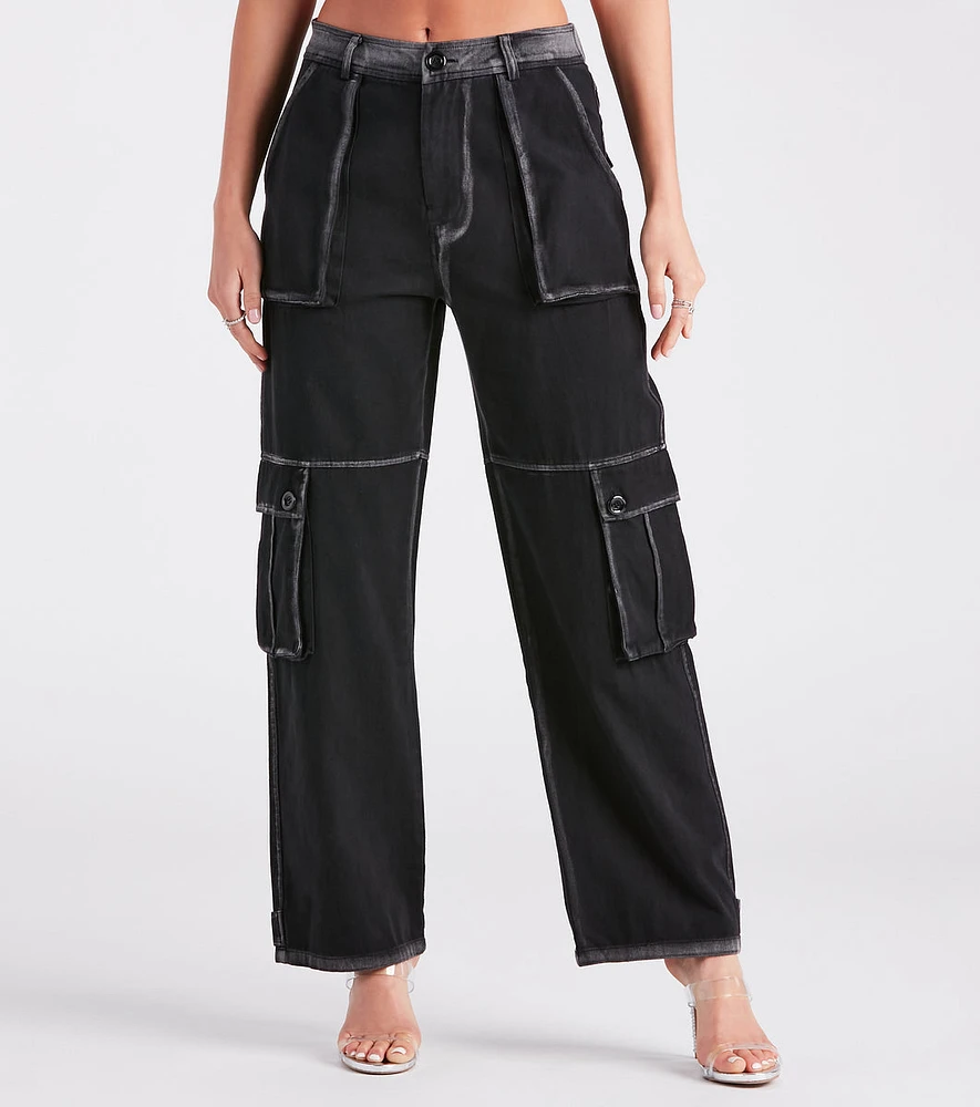 Casual Hangout Straight-Leg Cargo Pants