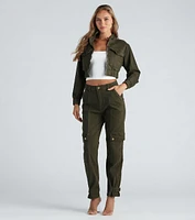 Fashion Boot Camp Denim Cargo Joggers