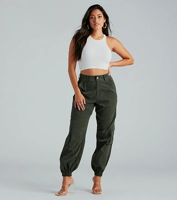 Big On Comfort High-Rise Cargo Joggers