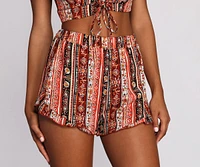 Bohemian Groove Ruffle Shorts