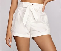 Bow Waist Cargo Shorts