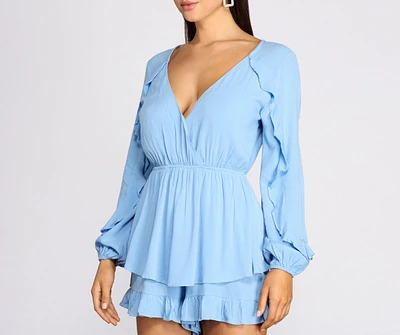 Ruffle It Up Flowy Romper