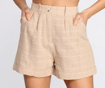 Lively Linen High Waist Shorts