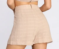 Lively Linen High Waist Shorts