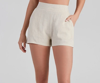 Casual And Chic Linen Shorts