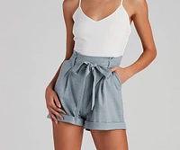 Classic Chic Vibes Paper Bag Romper