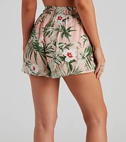 On Vacay Tropical Tiered Shorts