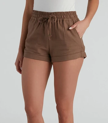 Effortless Summer Days Cuffed Shorts