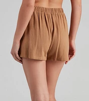 Social Lite Linen Envelope Skort