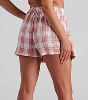 Plaid On Babe Pleated Skort