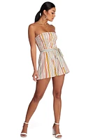 Striped With Style Romper