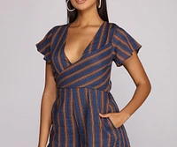 Keep It Casual Striped Romper