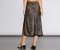 Heavy On The Leopard Midi Skirt