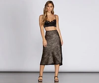 Heavy On The Leopard Midi Skirt