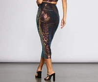 Simply Stunning Sequin Midi Skirt