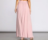 Classic Cutie Chiffon Maxi Skirt