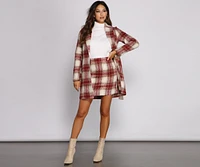 Chic Plaid Mini Skirt