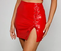 Bold Spirit Lace Up Mini Skirt