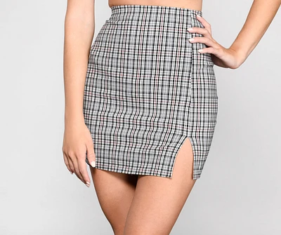 Preppy Style Plaid Mini Skirt