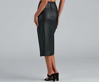 Sleek Perfection Bodycon Midi Skirt