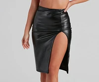 Sleek And Sultry Bodycon Midi Skirt