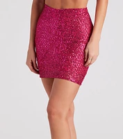 Marvel At Me Sequin Mini Skirt