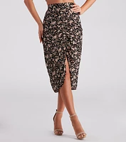 Isn't She Lovely Floral Midi Skirt