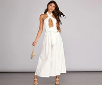 Out And About Halter Jumpsuit