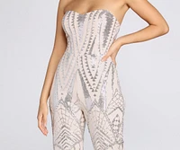 Sweetheart Sequins Jumpsuit