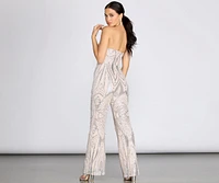 Sweetheart Sequins Jumpsuit