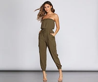 Carried Away Cargo Jumpsuit