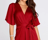 Flowy Feels Surplice Jumpsuit