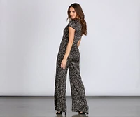 Stylishly Spotted Wide Leg Jumpsuit