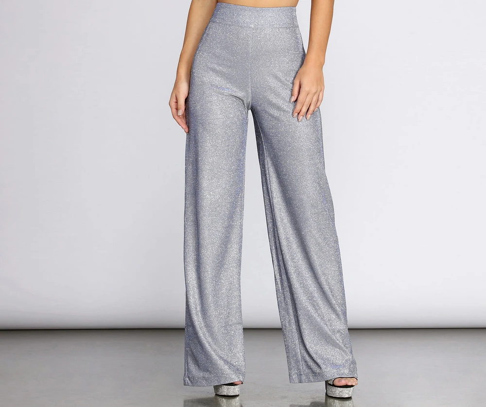 Pump Up The Glam Glitter Dress Pants