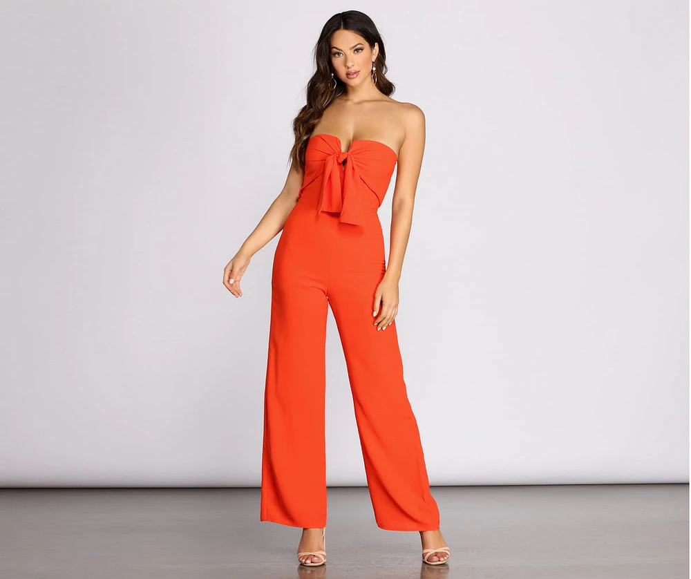 First Class Strapless Jumpsuit