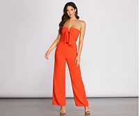 First Class Strapless Jumpsuit