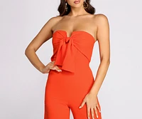 First Class Strapless Jumpsuit