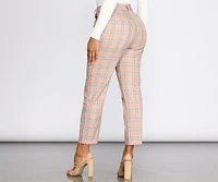 Mad For Plaid Cropped Pants