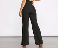 Tie Waist Wide Leg Pants