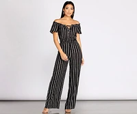 Nautical Babe Striped Jumpsuit