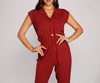 Stun And Snap Utility Jumpsuit