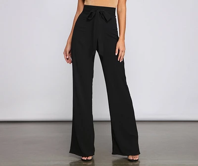 So Posh High Waist Flared Pants