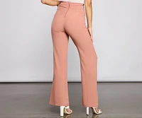 Trendy Tie-Waist Flared Pants