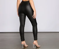 Edgy Vibes Faux Leather Pants