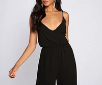 Glam Sophistication Sleeveless Chiffon Jumpsuit