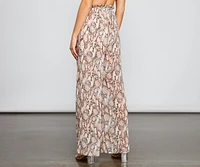 Fierce Fashionista Snake Wide Leg Pants