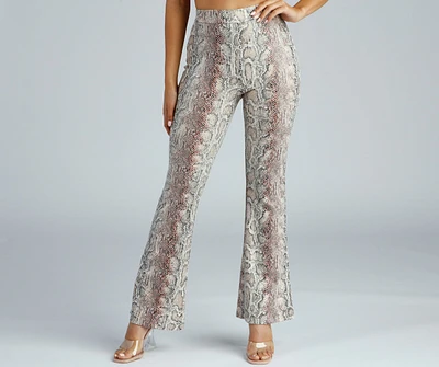 Bring The Flair Snake Print Pants