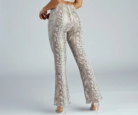 Bring The Flair Snake Print Pants